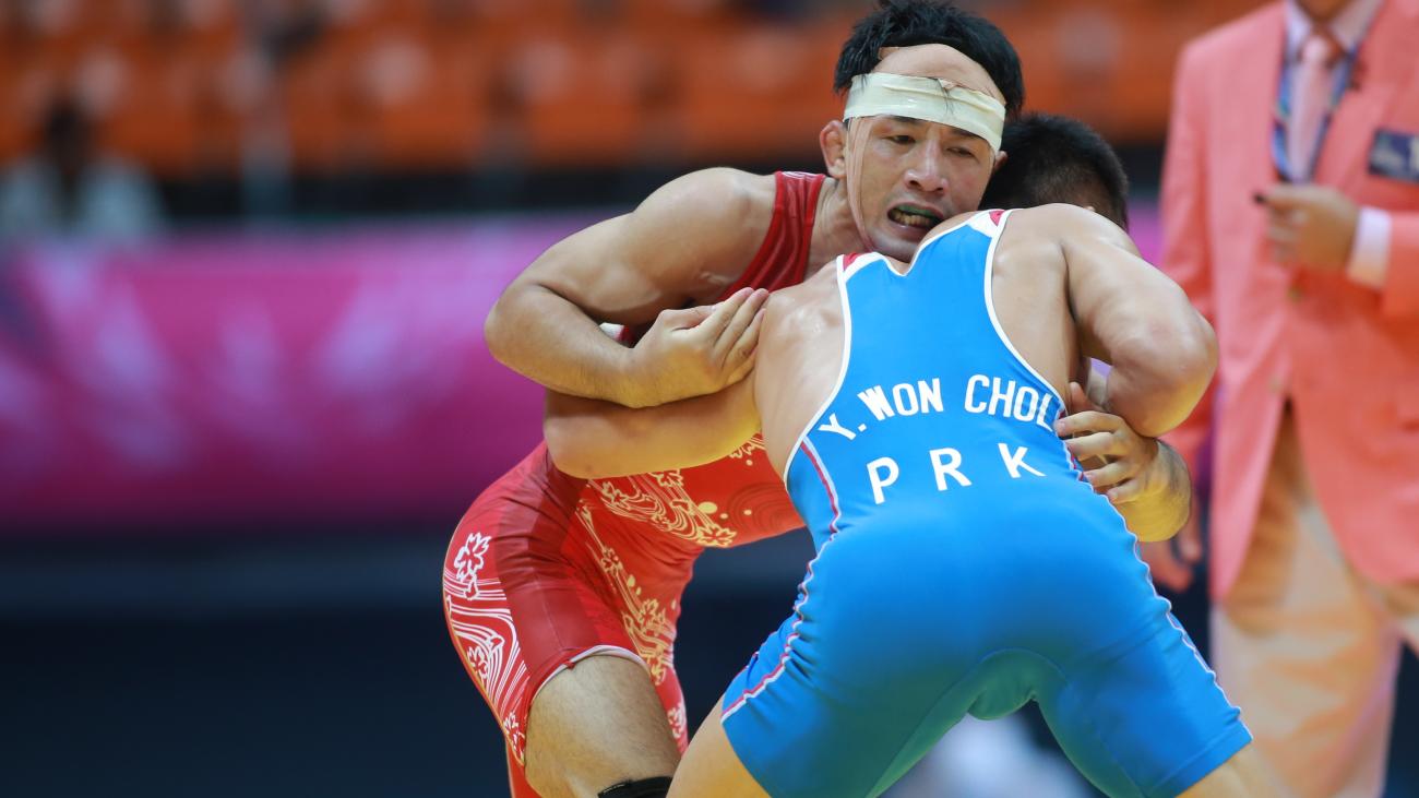 Hasegawa Repeats, Iran Wins Two in Greco-Roman at Asian Games