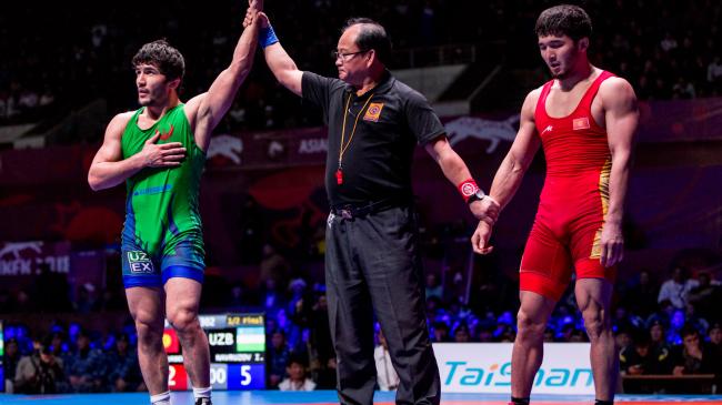 Uzbekistan Opens Asian Freestyle with Wrestlers in Four of Five Finals 
