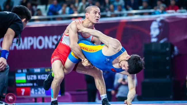 Less-Than-Tip-Top Tasmuradov Leads Trio of Uzbekis into Asian Greco Finals; 2 Each from Iran, India