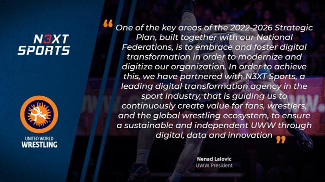 United World Wrestling together with N3XT Sports begins the digital transformation process