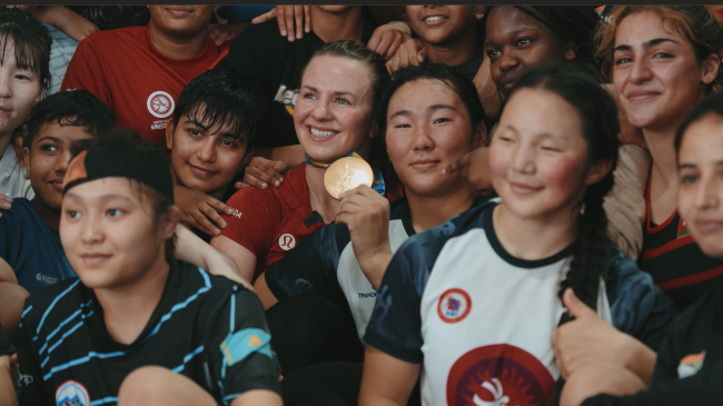 Wiebe inspires next gen at UWW-IIS camp in India 