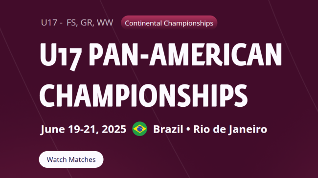 WATCH LIVE: U17 Pan-American Championships, Rio de Janeiro