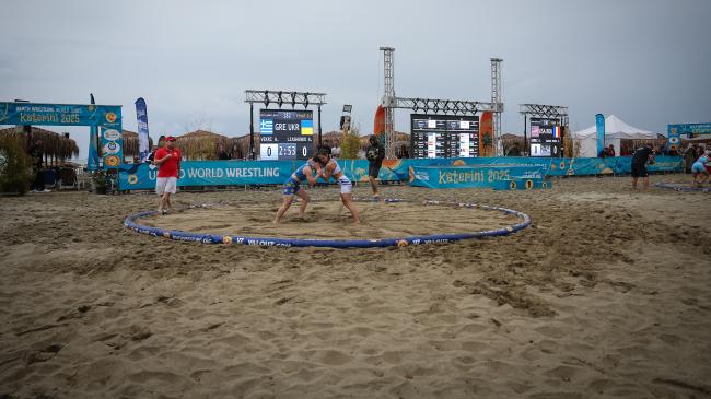 Zenkina, Khoma power Ukraine to top at U20 Beach Wrestling Worlds