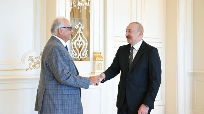 UWW President Lalovic Meets Azerbaijan President Aliyev in Baku