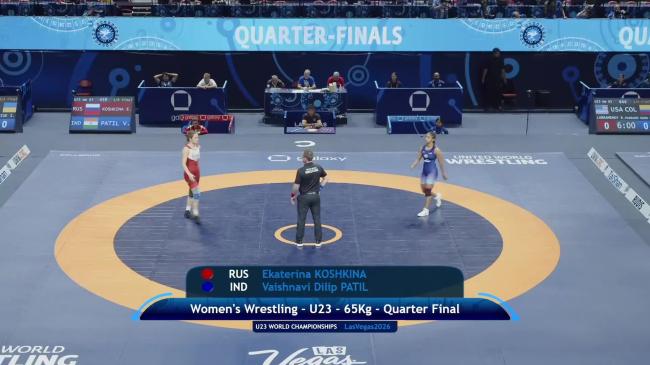 Ekaterina KOSHKINA (RUS) vs. Vaishnavi Dilip PATIL (IND) | 2026 U23 World Championships | Quarter Final | WW 65Kg