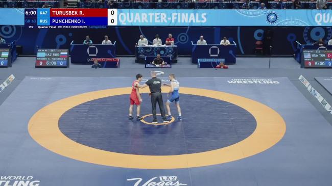Rauan TURUSBEK (KAZ) vs. Igor PUNCHENKO (RUS) | 2026 U23 World Championships | Quarter Final | GR 63Kg