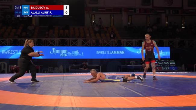 Aleksandr BAIDUSOV (RUS) vs. Firas Khaled ALALLI ALRIFAI (SYR) | VETERAN WORLD CHAMPIONSHIPS 2026 | Semi Final | GR 62Kg