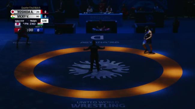 Arash YOSHIDA (JPN) vs. Vicky VICKY (IND) | 2026 Senior World Championships | Quarter Final | FS 97Kg