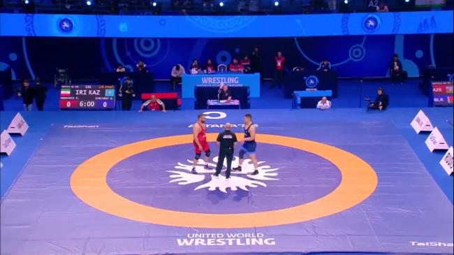 Fardin Shaban HEDAYATI (IRI) vs. Olzhas SYRLYBAY (KAZ) | 2026 Senior World Championships | Eighth Final | GR 130Kg