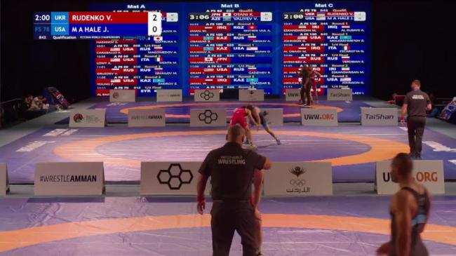 Viacheslav RUDENKO (UKR) vs. Justin M A HALE (USA) | VETERAN WORLD CHAMPIONSHIPS 2026 | Qualification | FS 78Kg