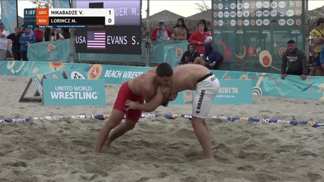 Vakho NIKABADZE (GEO) vs. Magor LORINCZ (ROU) • Semi Final • Men's BW 90Kg