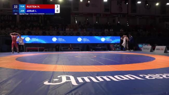 Hammet RUSTEM (TUR) vs. Ibrahim Yacoub Hammoudeh ARRAR (JOR) | VETERAN WORLD CHAMPIONSHIPS 2026 | Quarter Final | GR 62Kg