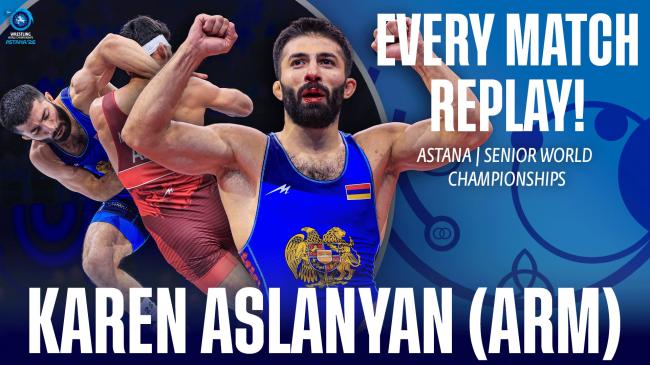 Every match from Karen ASLANYAN  (ARM) at the 2026 World Championships