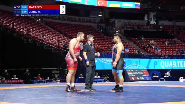 Laszlo DARABOS (HUN) vs. Wenhao JIANG (CHN) | 2026 U23 World Championships | Quarter Final | GR 130Kg