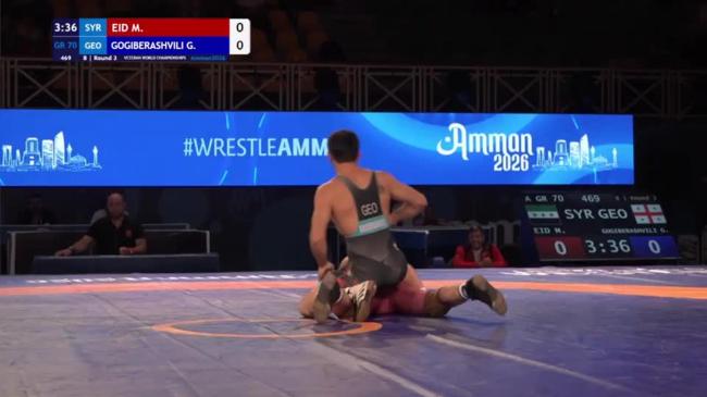 Mohamad EID (SYR) vs. Goga GOGIBERASHVILI (GEO) | VETERAN WORLD CHAMPIONSHIPS 2026 | B | Round 3 | GR 70Kg