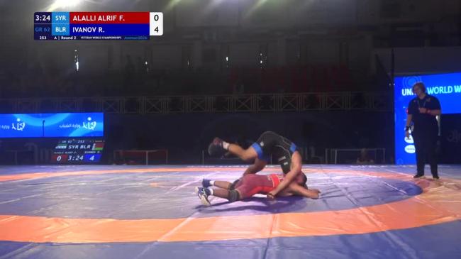 Firas Khaled ALALLI ALRIFAI (SYR) vs. Ruslan IVANOV (BLR) | VETERAN WORLD CHAMPIONSHIPS 2026 | A | Round 2 | GR 62Kg