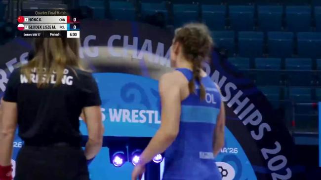 Kexin HONG (CHN) vs. Magdalena Urszula GLODEK LISZEWSKA (POL) | 2026 Senior World Championships | Quarter Final | WW 57Kg
