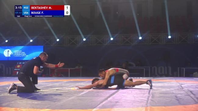 Murat Manasovich BEKTASHEV (KGZ) vs. Forrest Max BOUGE (USA) | VETERAN WORLD CHAMPIONSHIPS 2026 | Final 3-4 | GR 62Kg