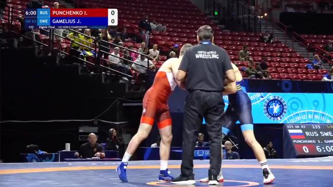 Igor PUNCHENKO (RUS) vs. Jan Algot Erik GAMELIUS (SWE) | 2026 U23 World Championships | Eighth Final | GR 63Kg