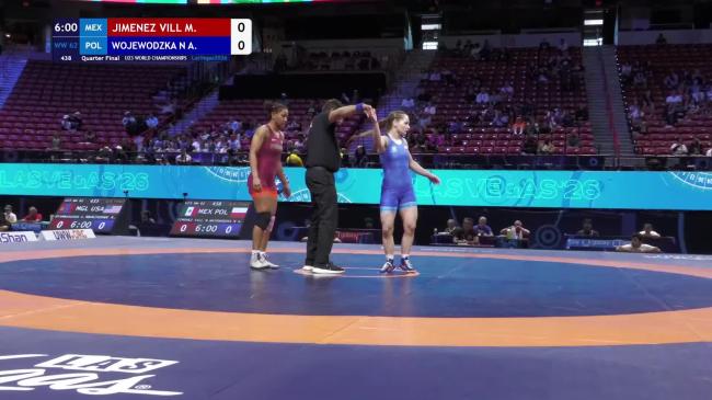 Melanie Nahomi JIMENEZ VILLALBA (MEX) vs. Alicja WOJEWODZKA NOWOSAD (POL) | 2026 U23 World Championships | Quarter Final | WW 62Kg