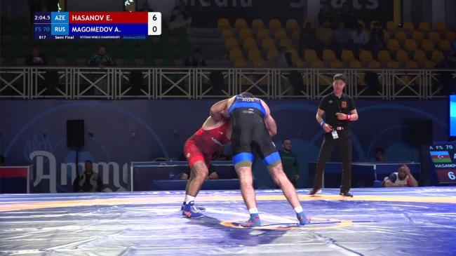 Elchin Nazim HASANOV (AZE) vs. Ali Gantievich MAGOMEDOV (RUS) | VETERAN WORLD CHAMPIONSHIPS 2026 | 1/2 Final | FS 70Kg
