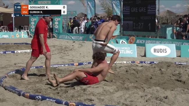 Koba GOGUADZE (GEO) vs. Kirick Todd GURKIN (USA) • B | Round 3 • Men's BW 80Kg