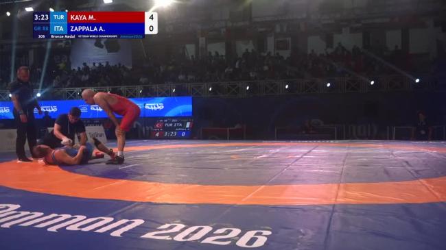 Murat KAYA (TUR) vs. Alessandro ZAPPALA (ITA) | VETERAN WORLD CHAMPIONSHIPS 2026 | Bronze Medal | GR 88Kg