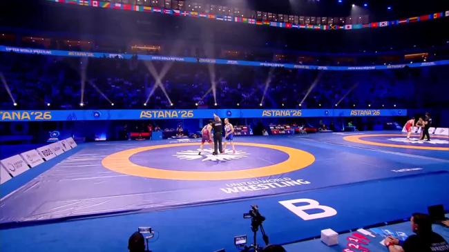 Aref Hosseinkhoun Mohammadi MOHAMMADI (QAT) vs. Sergey EMELIN (RUS) | 2026 Senior World Championships | Bronze Medal | GR 63Kg