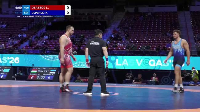 Laszlo DARABOS (HUN) vs. Kevin USPENSKI (EST) | 2026 U23 World Championships | Bronze Medal | GR 130Kg