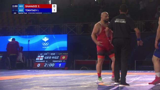 Zaza SHAVADZE (GEO) vs. Ilkham TOKHTAEV (KGZ) | VETERAN WORLD CHAMPIONSHIPS 2026 | Quarter Final | GR 130Kg