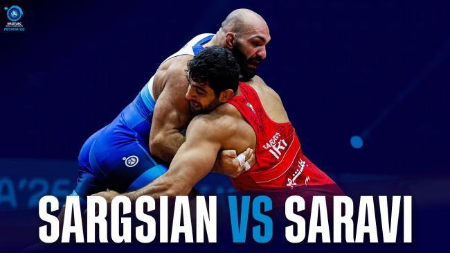 Mohammadhadi Abdollah SARAVI (IRI) vs. Artur SARGSIAN (RUS) | 2026 Senior World Championships | Semi Final | GR 97Kg