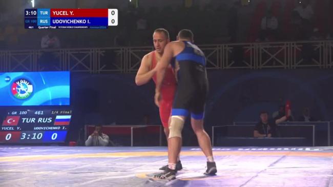Yusuf YUCEL (TUR) vs. Ilia UDOVICHENKO (RUS) | VETERAN WORLD CHAMPIONSHIPS 2026 | Quarter Final | GR 100Kg