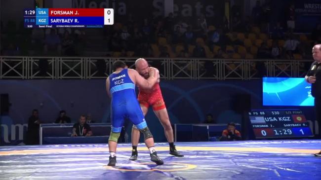 Joseph Clay FORSMAN (USA) vs. Roman SARYBAEV (KGZ) | VETERAN WORLD CHAMPIONSHIPS 2026 | Semi Final | FS 88Kg