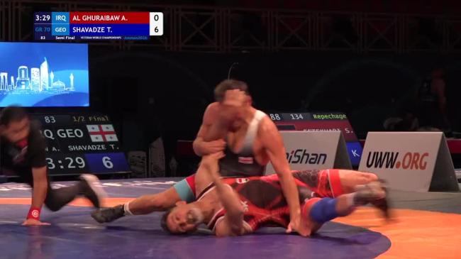 Ali Kadhim Ali Khan AL GHURAIBAWI (IRQ) vs. Tariel SHAVADZE (GEO) | VETERAN WORLD CHAMPIONSHIPS 2026 | Semi Final | GR 70Kg