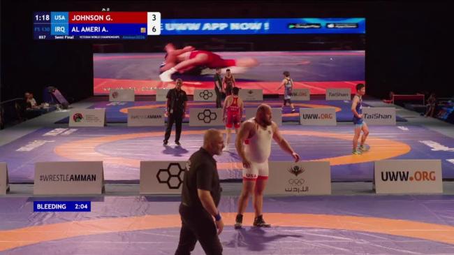 Garret Dale JOHNSON (USA) vs. Abbas Mahmood Abbas AL AMERI (IRQ) | VETERAN WORLD CHAMPIONSHIPS 2026 | Semi Final | FS 130Kg
