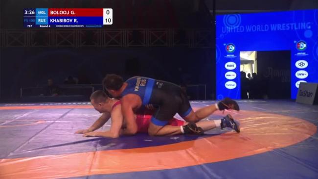 Gantulga BOLOOJ (MGL) vs. Ruslan Akhmedulovitch KHABIBOV (RUS) | VETERAN WORLD CHAMPIONSHIPS 2026 | Round 4 | FS 100Kg