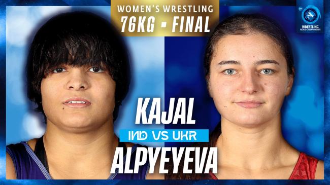 Kajal KAJAL (IND) vs. Anastasiya ALPYEYEVA (UKR) | 2026 Senior World Championships | Gold Medal | WW 76Kg