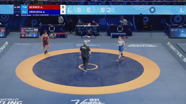 Alperen BERBER (TUR) vs. Aleksandr KRIKUKHA (RUS) | 2026 U23 World Championships | Bronze Medal | GR 87Kg