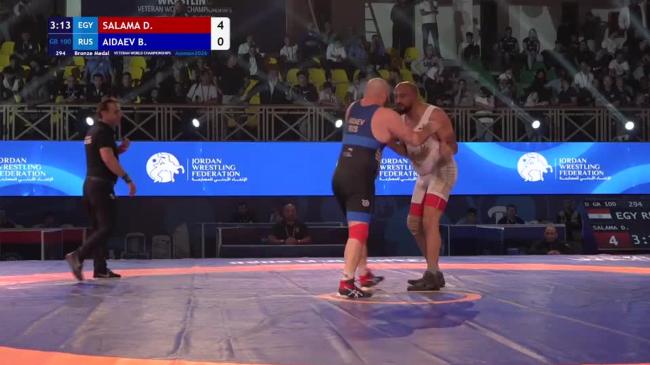 Diab Diab Salama SALAMA (EGY) vs. Batir AIDAEV (RUS) | VETERAN WORLD CHAMPIONSHIPS 2026 | Bronze Medal | GR 100Kg