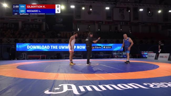 Kennedy James GILBERTSON (USA) vs. Lasha NOZADZE (GEO) | VETERAN WORLD CHAMPIONSHIPS 2026 | Qualification | FS 88Kg