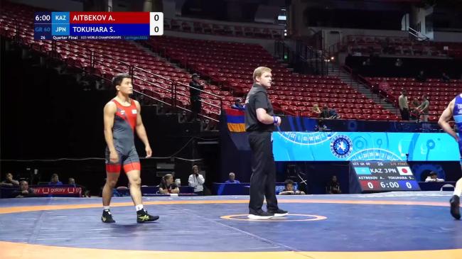 Aibek AITBEKOV (KAZ) vs. Seima TOKUHARA (JPN) | 2026 U23 World Championships | Quarter Final | GR 60Kg