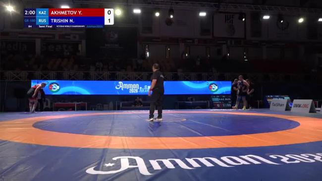 Yerlan AKHMETOV (KAZ) vs. Nikolai TRISHIN (RUS) | VETERAN WORLD CHAMPIONSHIPS 2026 | Semi Final | GR 100Kg