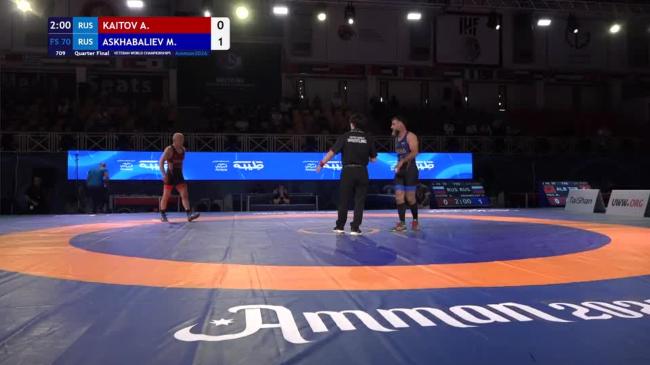Aslan KAITOV (RUS) vs. Mukhtar ASKHABALIEV (RUS) | VETERAN WORLD CHAMPIONSHIPS 2026 | Quarter Final | FS 70Kg