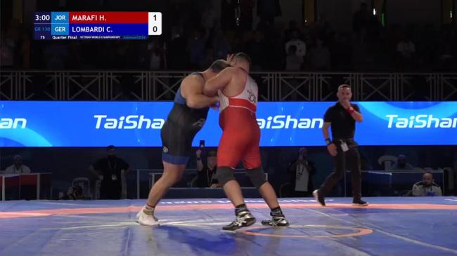 Hani Salah Abdel Rahman MARAFI (JOR) vs. Christian Giuseppe Enzo LOMBARDI (GER) | VETERAN WORLD CHAMPIONSHIPS 2026 | Quarter Final | GR 130Kg