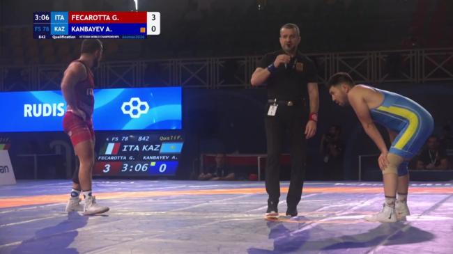Giovanni FECAROTTA (ITA) vs. Askhat KANBAYEV (KAZ) | VETERAN WORLD CHAMPIONSHIPS 2026 | Qualification | FS 78Kg