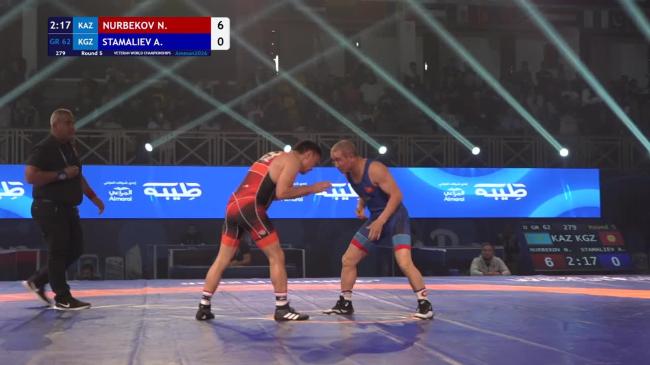 Nurzhan NURBEKOV (KAZ) vs. Almazbek STAMALIEV (KGZ) | VETERAN WORLD CHAMPIONSHIPS 2026 | Round 5 | GR 62Kg