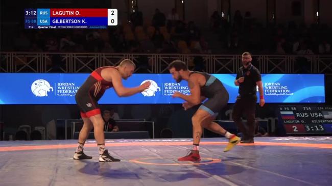 Oleg LAGUTIN (RUS) vs. Kennedy James GILBERTSON (USA) | VETERAN WORLD CHAMPIONSHIPS 2026 | Quarter Final | FS 88Kg