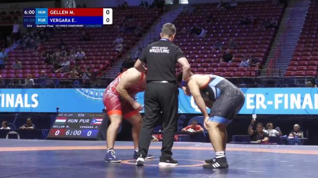 Milan GELLEN (HUN) vs. Ethan Andrew VERGARA (PUR) | 2026 U23 World Championships | Quarter Final | FS 125Kg