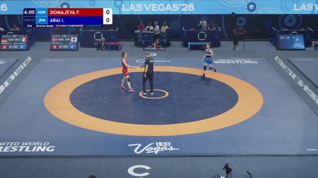 Felicitas DOMAJEVA (NOR) vs. Ichika ARAI (JPN) | 2026 U23 World Championships | Bronze Medal | WW 57Kg