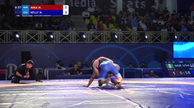 Mapsin Elias MIKA (NGR) vs. Michael Richard KELLY (USA) | VETERAN WORLD CHAMPIONSHIPS 2026 | Bronze Medal | FS 78Kg